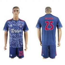Ajax #25 Dolberg Away Soccer Club Jersey