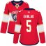 Adidas Florida Panthers #5 Aaron Ekblad Red Home Authentic Womens Stitched NHL Jersey