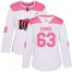 Adidas Ottawa Senators #63 Tyler Ennis White/Pink Authentic Fashion Womens Stitched NHL Jersey