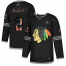 Chicago Blackhawks #2 Duncan Keith Adidas Mens Black USA Flag Limited NHL Jersey