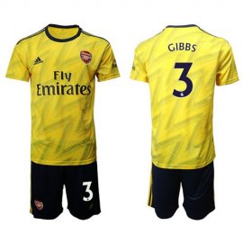 Arsenal #3 Gibbs Away Soccer Club Jersey
