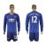 Manchester United #12 Smalling Away Long Sleeves Soccer Club Jersey
