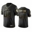 Vikings Custom Mens Stitched NFL Vapor Untouchable Limited Black Golden Jersey