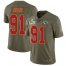 Nike Kansas City Chiefs #91 Derrick Nnadi Olive Mens Super Bowl LV Bound Stitched NFL Limited 2017 Salute To Service Jersey