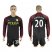 Manchester City #20 Mangala Away Long Sleeves Soccer Club Jersey