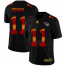 Tennessee Titans #11 A.J. Brown Mens Black Nike Red Orange Stripe Vapor Limited NFL Jersey
