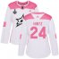 Adidas Dallas Stars #24 Roope Hintz White/Pink Authentic Fashion Womens 2020 Stanley Cup Final Stitched NHL Jersey