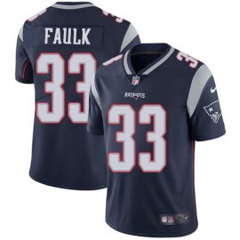 Nike New England Patriots #33 Kevin Faulk Navy Blue Team Color Mens Stitched NFL Vapor Untouchable Limited Jersey