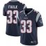 Nike New England Patriots #33 Kevin Faulk Navy Blue Team Color Mens Stitched NFL Vapor Untouchable Limited Jersey