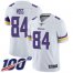 Nike Minnesota Vikings #84 Randy Moss White Mens Stitched NFL 100th Season Vapor Limited Jersey