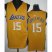 Los Angeles Lakers #15 Metta World Peace Yellow Revolution 30 NBA Jerseys Cheap
