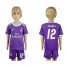 Real Madrid #12 Marcelo Away Kid Soccer Club Jersey
