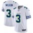 Nike Seattle Seahawks #3 Russell Wilson White Mens Stitched NFL Limited Team Logo Fashion Jersey