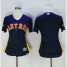 Houston Astros Blank Navy Blue Alternate 2019 World Series Bound Womens Stitched MLB Jersey