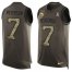 Nike Minnesota Vikings #7 Patrick Peterson Green Mens Stitched NFL Limited Salute To Service Tank Top Jersey