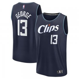 Paul George LA Clippers Fanatics Branded Youth 2023/24 Fast Break Jersey – Navy – City Edition