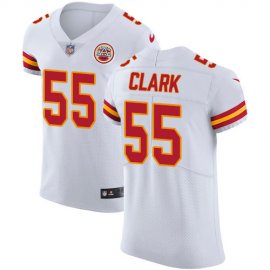 Nike Kansas City Chiefs #55 Frank Clark White Mens Stitched NFL Vapor Untouchable Elite Jersey