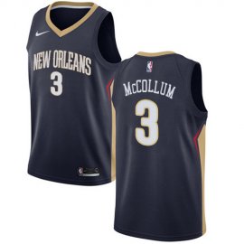 Nike New Orleans Pelicans #3 C.J. McCollum Navy Youth 2021-22 NBA 75th Anniversary Diamond Swingman Jersey – Icon Edition Youth
