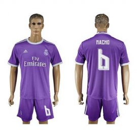 Real Madrid #6 Nacho Away Soccer Club Jersey