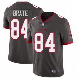 Tampa Bay Buccaneers #84 Cameron Brate Mens Nike Pewter Alternate Vapor Limited Jersey