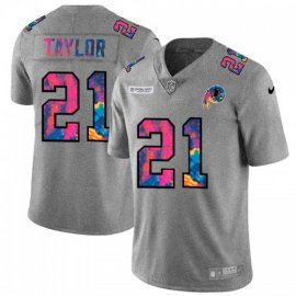 Washington Football Team #21 Sean Taylor Mens Nike Multi-Color 2020 NFL Crucial Catch NFL Jersey Greyheather