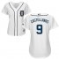 Detroit Tigers #9 Nick Castellanos White Home Womens Stitched MLB Jersey