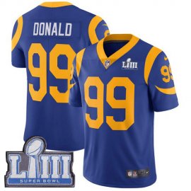 Nike Los Angeles Rams #99 Aaron Donald Royal Blue Alternate Super Bowl LIII Bound Youth Stitched NFL Vapor Untouchable Limited Jersey