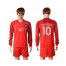 Portugal #10 Rui Costa Home Long Sleeves Soccer Country Jersey