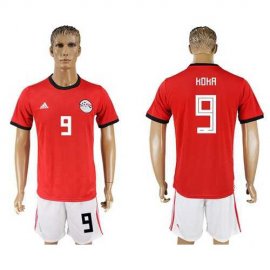 Egypt #9 Koka Red Home Soccer Country Jersey