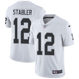 Nike Las Vegas Raiders #12 Kenny Stabler White Mens Stitched NFL Vapor Untouchable Limited Jersey