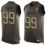 Nike Tampa Bay Buccaneers #99 Warren Sapp Green Mens Stitched NFL Limited Salute To Service Tank Top Jersey