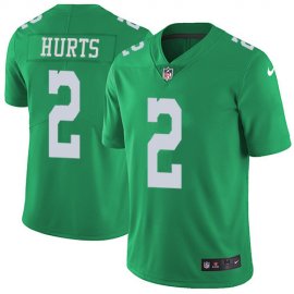 Nike Philadelphia Eagles #2 Jalen Hurts Green Youth Stitched NFL Limited Rush Jersey