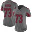 Nike Arizona Cardinals #73 Max Garcia Silver Womens Stitched NFL Limited Inverted Legend Jersey