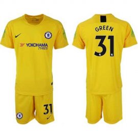 Chelsea #31 Green Yellow Goalkeeper Soccer Club Jersey