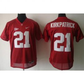 Alabama Crimson Tide 21 Kipkpatrick Red NCAA Jerseys