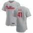 Philadelphia Phillies #41 David Hale Mens Nike Gray Road 2020 Authentic Player MLB Jersey