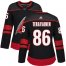 Adidas Carolina Hurricanes #86 Teuvo Teravainen Black Alternate Authentic Womens Stitched NHL Jersey