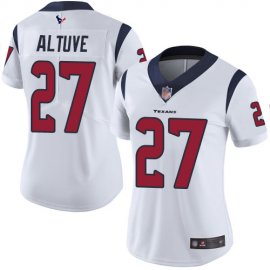 Nike Houston Texans #27 Jose Altuve White Womens Stitched NFL Vapor Untouchable Limited Jersey