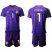 Belgium #1 Courtois Purple Goalkeeper Soccer Country Jersey