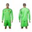 Belgium Blank Green Goalkeeper Long Sleeves Soccer Country Jersey