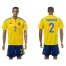 Ukraine #1 Kamenyuka Home Soccer Country Jersey