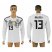 Germany #13 BALLACK Home 2018 FIFA World Cup Long Sleeve Thailand Soccer Jersey