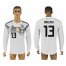 Germany #13 BALLACK Home 2018 FIFA World Cup Long Sleeve Thailand Soccer Jersey