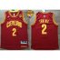 Cavaliers #2 Kyrie Irving Red The Finals Patch Stitched Revolution 30 NBA Jersey