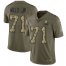Nike Cleveland Browns #71 Jedrick Wills JR Olive/Camo Mens Stitched NFL Limited 2017 Salute To Service Jersey