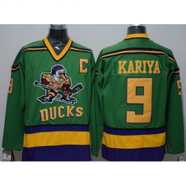 Anaheim Ducks #9 Paul Kariya Green CCM Throwback Stitched NHL Jersey