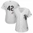 Chicago White Sox #42 Majestic Womens 2019 Jackie Robinson Day Official Cool Base Jersey White