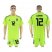 Argentina #12 Guzman Shiny Green Goalkeeper Soccer Country Jersey