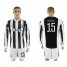 Juventus #15 Barzagli Home Long Sleeves Soccer Club Jersey