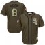 Chicago White Sox #8 Bo Jackson Green Salute to Service Stitched Youth MLB Jersey
